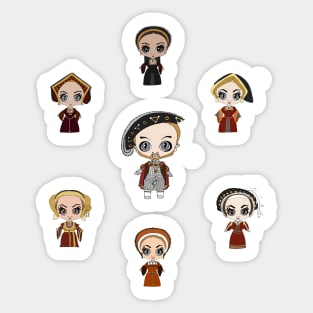 Henry VIII and his Six Wives Sticker